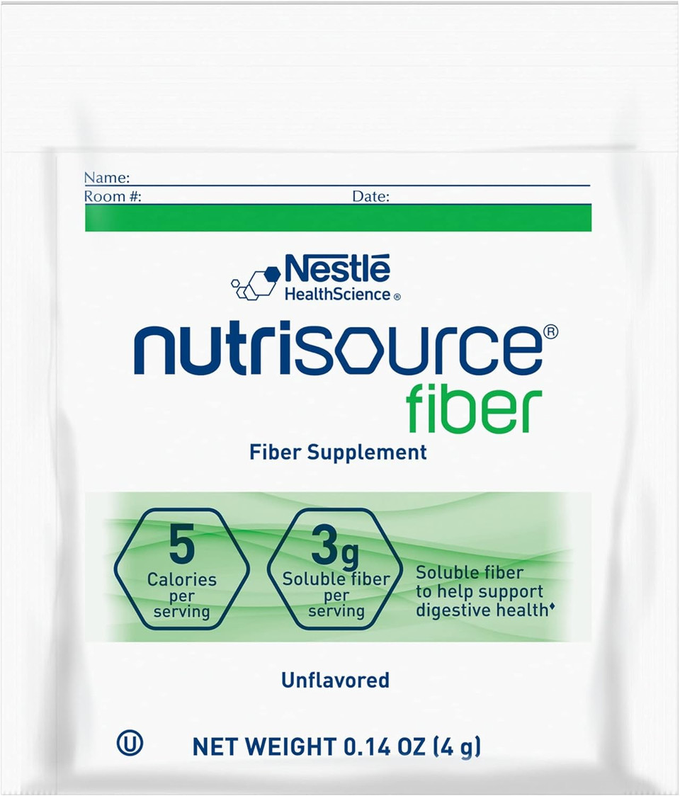 Nestle Nutrisource Fiber Fiber Supplement Unflavored 7.2 Oz. Canister 4 Ct