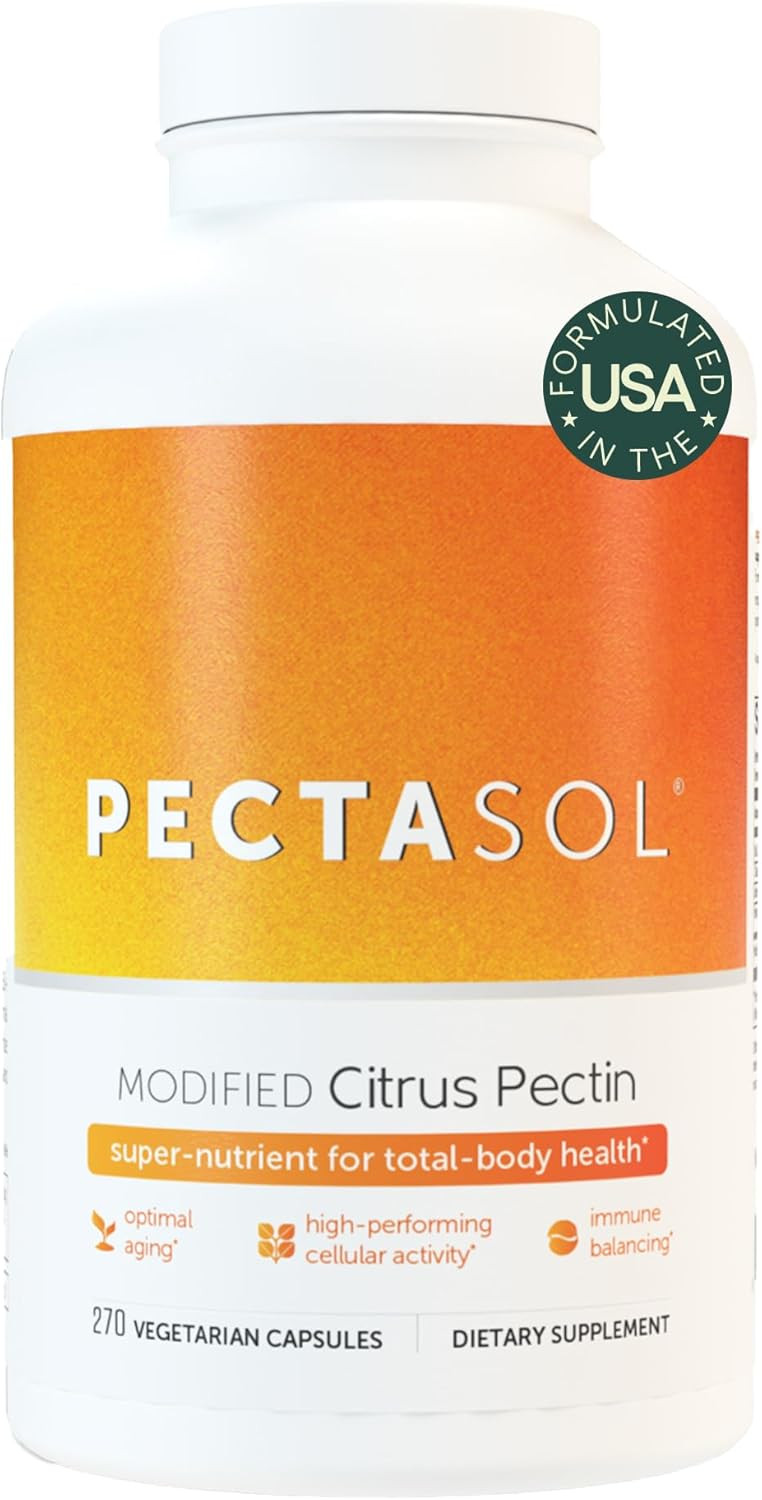 Pectasol Modified Citrus Pectin  270 Capsules  Total-Body Health Supplement To Support The Heart, Immune System, Inflammation Response & Healthy Aging + Maintain Healthy Galectin-3 Levels