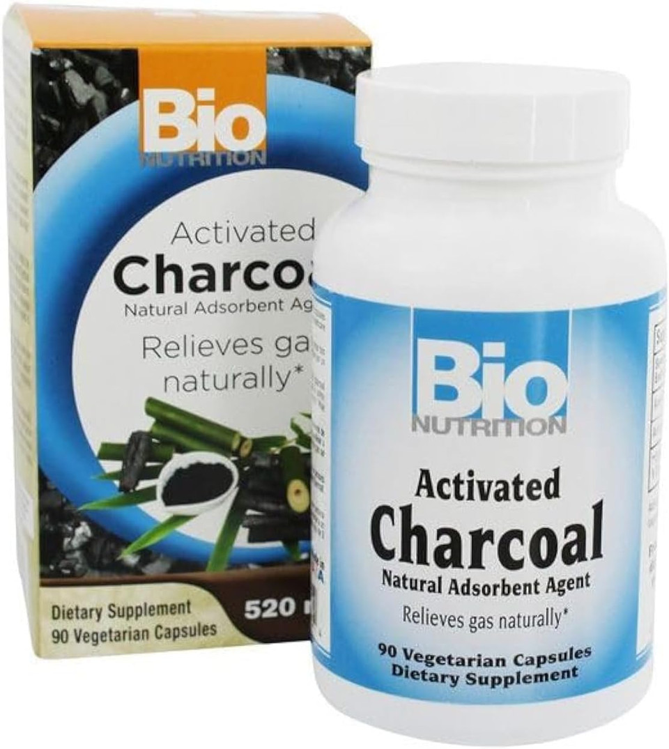 Bio Nutrition Actiated Charcoal 520 Mg 90 Vegetarian Capsules