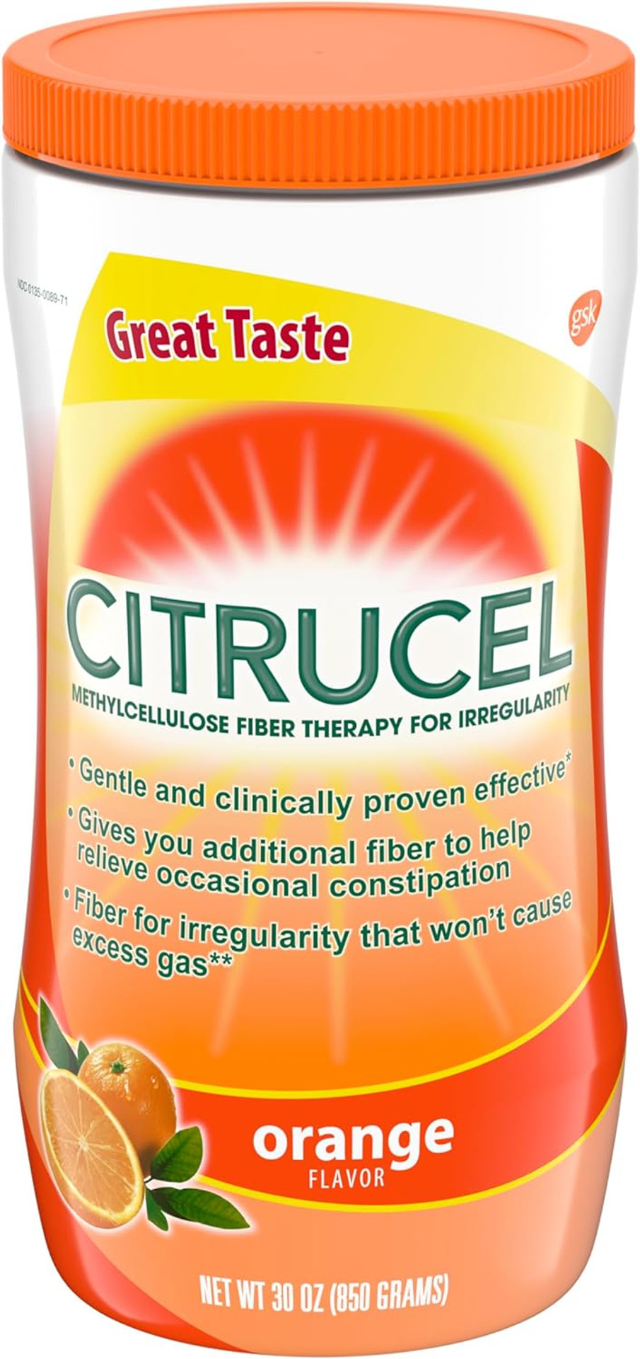 Citrucel Fiber Powder For Occasional Constipation Relief, Methylcellulose Fiber Powder, Orange Flavor - 16 Ounces Citrucel Fiber Powder For Occasional Constipation Relief, Methylcellulose Fiber Powder, Orange Flavor - 16 Ounces