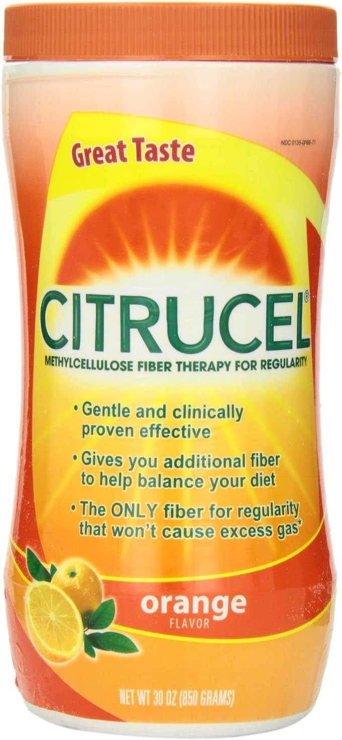 Citrucel Fiber Therapy, Orange, 2 Count
