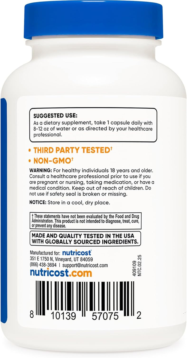 Nutricost Digestive Enzymes 620Mg, 120 Capsules - Complete Digestive Enzyme Supplement