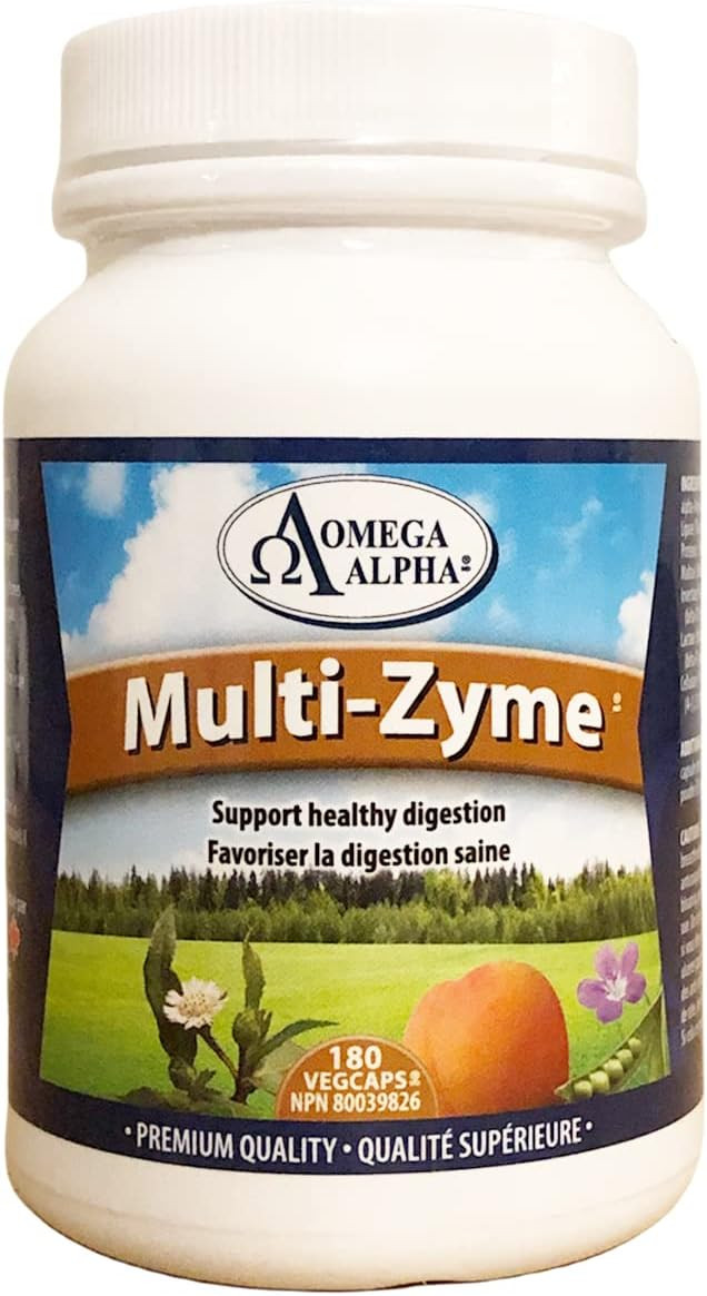 Omegaalpha Multi-Zyme Digestive Enzyme-Capsules (90)