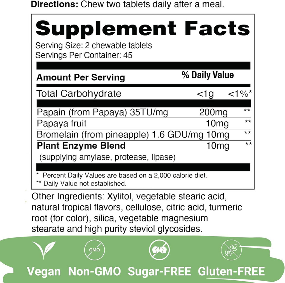 Yuve Natural Fast Acting Dairy Relief Delicious Chewables - Lactase Enzyme 9000 Fcc - Say Goodbye To Dairy Discomfort From Lactose Intolerance - Strawberry Cream Flavor - 30Ct