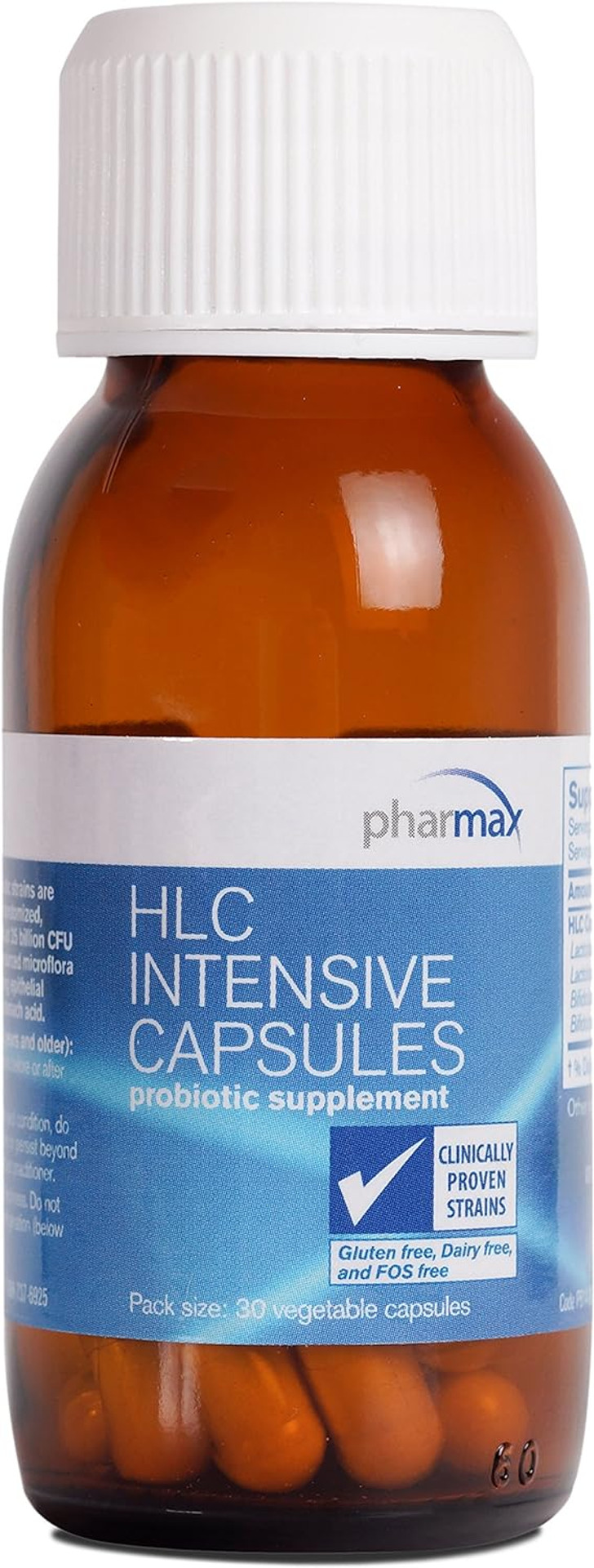 Pharmax Hlc Intensive Capsules | Probiotics To Promote Optimal Intestinal Health In Children And Adults | 30 Capsules