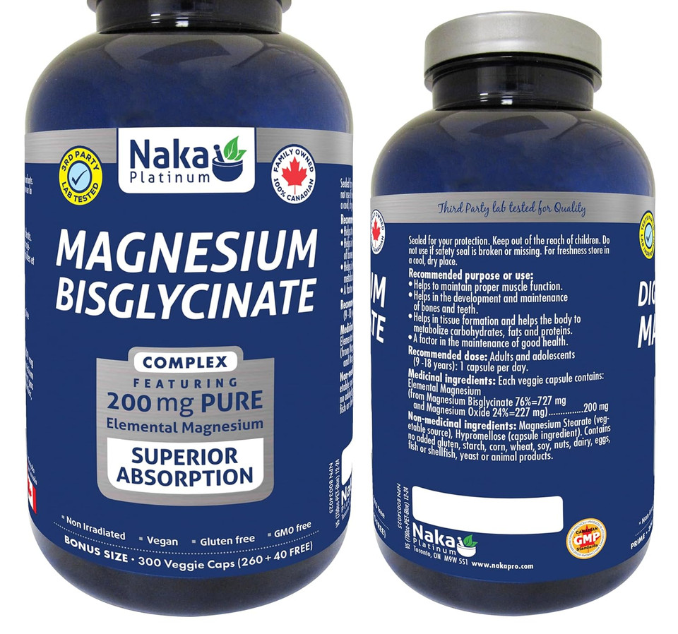 Platinum Magnesium Bisglycinate, Superior Absorption, 200 Mg Pure Elemental Magnesium 300 Count Platinum Magnesium Bisglycinate, Superior Absorption, 200 Mg Pure Elemental Magnesium 300 Count