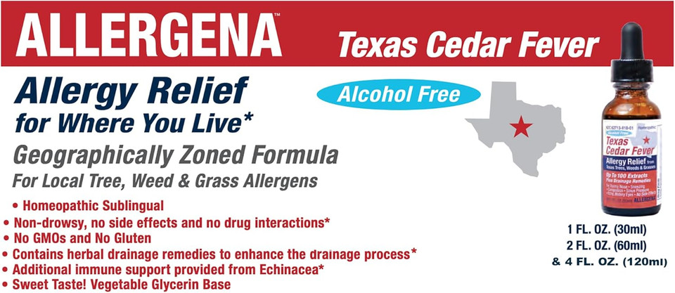 Progena- Allergena Texas Cedar Fever (1 Fl Ounce)