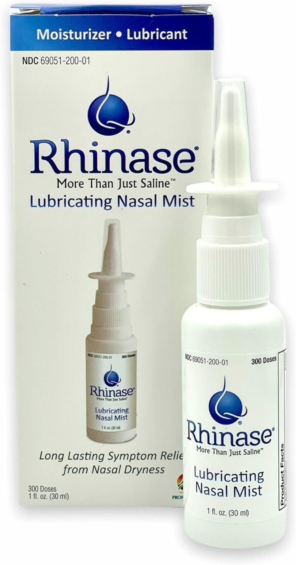 Rhinase Allergy Relief Saline Nasal Spray  Steroid Free, Dual Wetting Agent & Salt Formulation, 300 Sprays For Dry Nose, Allergy, Nosebleeds From Nasal Dryness Rhinase Allergy Relief Saline Nasal Spray  Steroid Free, Dual Wetting Agent & Salt Formulation, 300 Sprays For Dry Nose, Allergy, Nosebleeds From Nasal Dryness