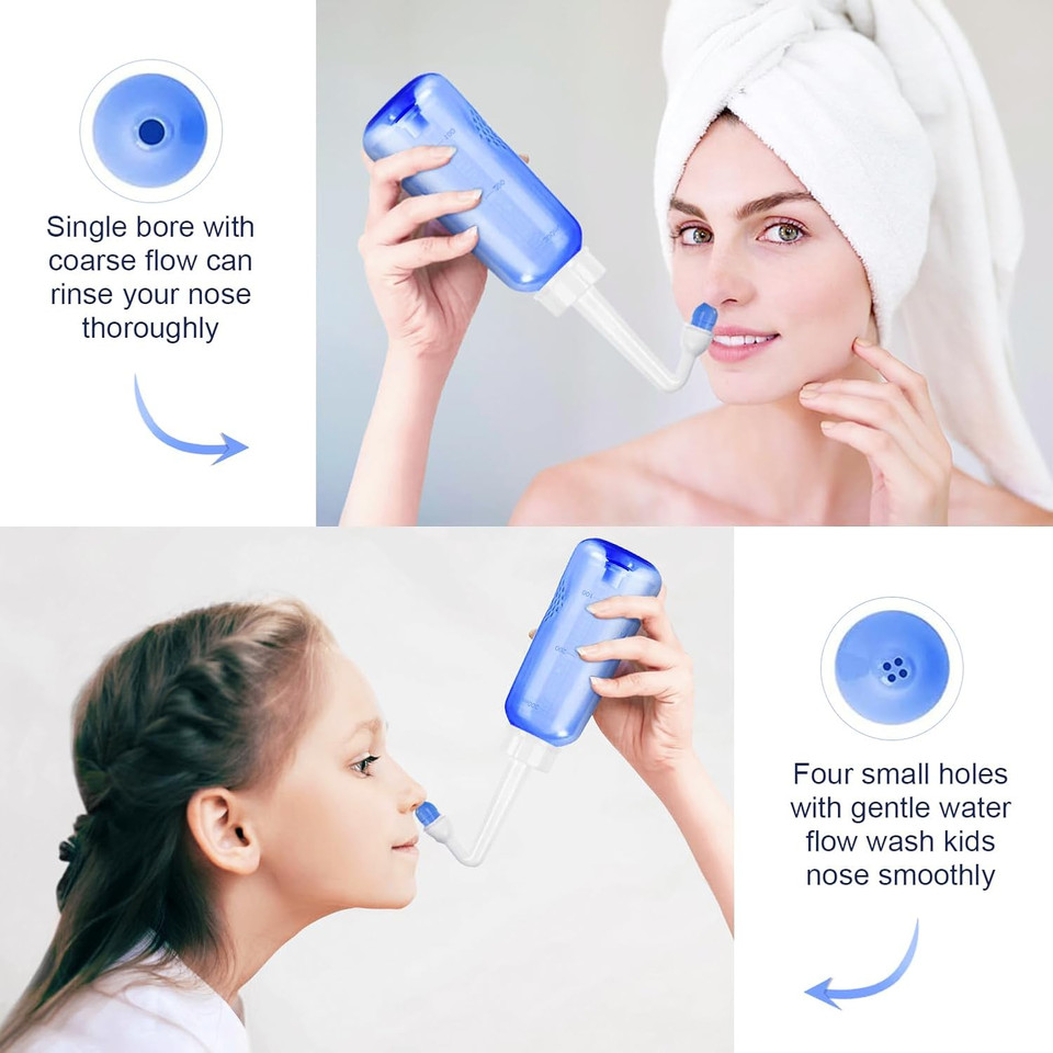 Neti Pot Sinus Rinse Bottle - Gentle Nasal Wash Bottle Nose Cleaner For Effective Pressure Irrigatio 300 Ml With 20 Nasal Wash Salt Packets Neti Pot Sinus Rinse Bottle - Gentle Nasal Wash Bottle Nose Cleaner For Effective Pressure Irrigatio 300 Ml With 20 Nasal Wash Salt Packets