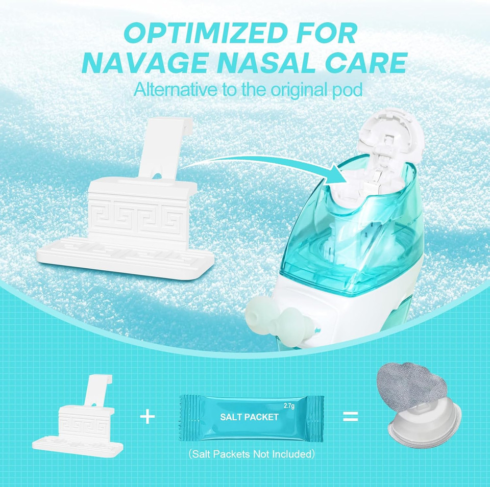 Fireant Silicone Saline Pods Refills Compatible With Navage Nasal Care, 12 Pack Silicone Pads Replacement Accessories Compatible With Navage Nasal Irrigation System - White 12 Pack Fireant Silicone Saline Pods Refills Compatible With Navage Nasal Care, 12 Pack Silicone Pads Replacement Accessories Compatible With Navage Nasal Irrigation System - White 12 Pack