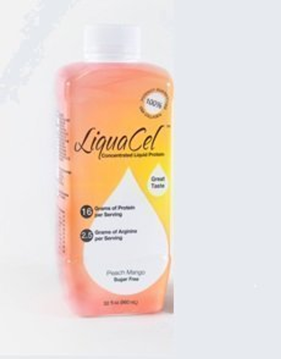 Liquacel Liquid Protein 32Oz Bottle Peach Mango By Global Healing