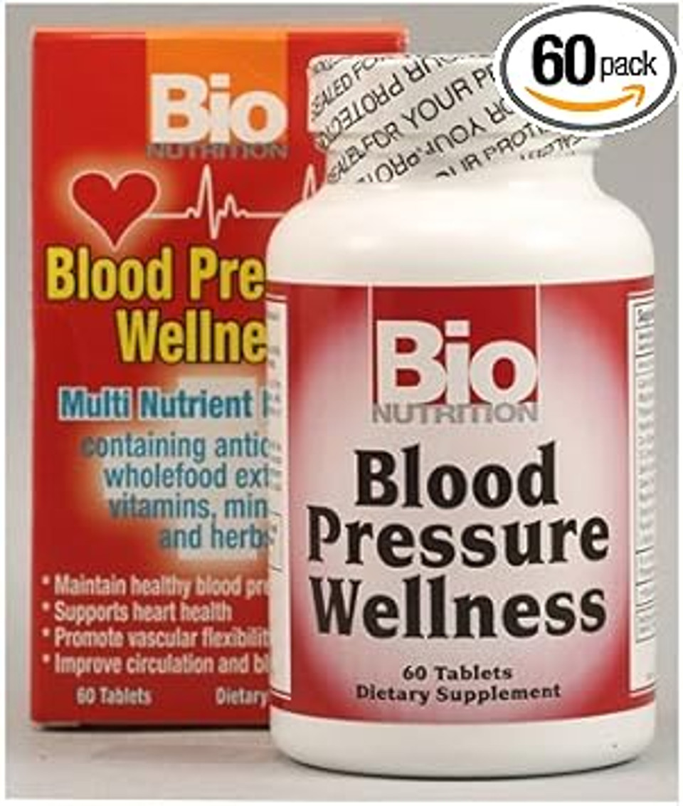 Wholesale Bio Nutrition Blood Pressure Wellness - 60 Tablets, [Health Supplements, Vitamins]