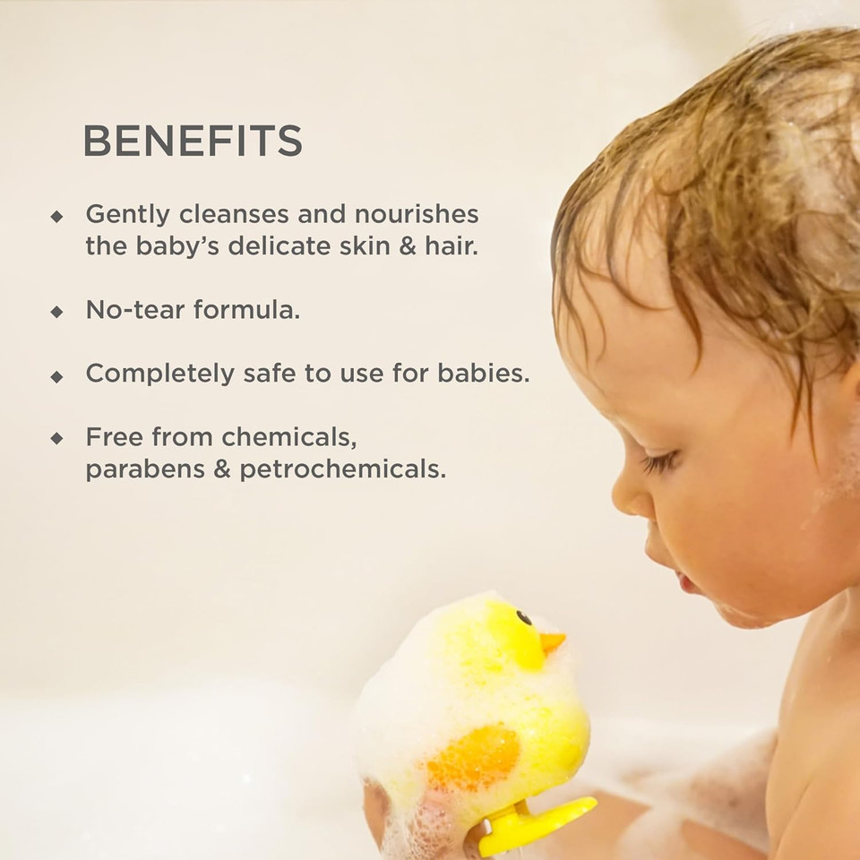 Forest Essentials Dasapushpadi Baby Hair And Body Wash, 200Ml