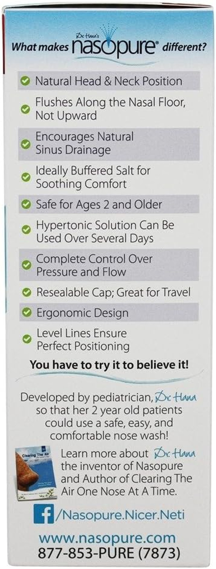 Nasopure Nasal Wash, Sampler Kit, The Nicer Neti Pot Sinus Wash Kit, Comfortable Nasal Rinse 8 Oz Bottle & 4 Salt Packets (3.75 Grams Each), Nasal Congestion, Cold, Flu, Allergy, Nasal Irrigation Nasopure Nasal Wash, Sampler Kit, The Nicer Neti Pot Sinus Wash Kit, Comfortable Nasal Rinse 8 Oz Bottle & 4 Salt Packets (3.75 Grams Each), Nasal Congestion, Cold, Flu, Allergy, Nasal Irrigation