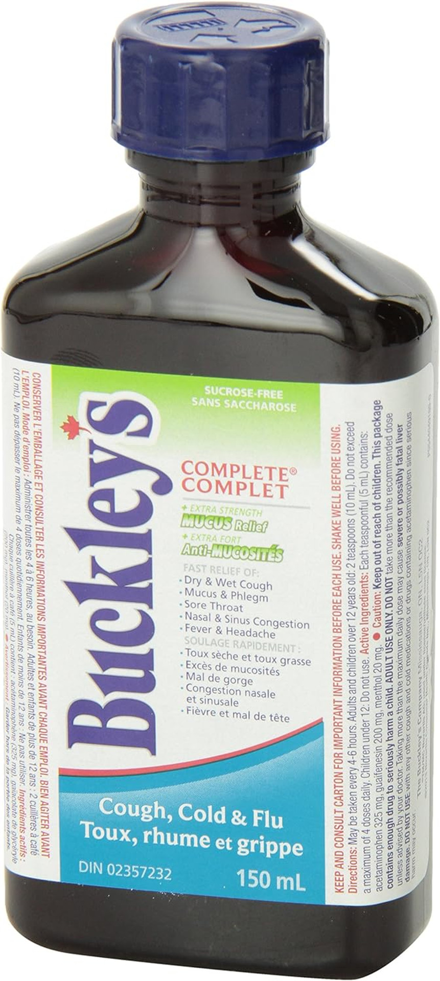 Buckley'S Complete 'Mucus Relief' Syrup Extra Strength For Relief Of Cough - 150 Ml