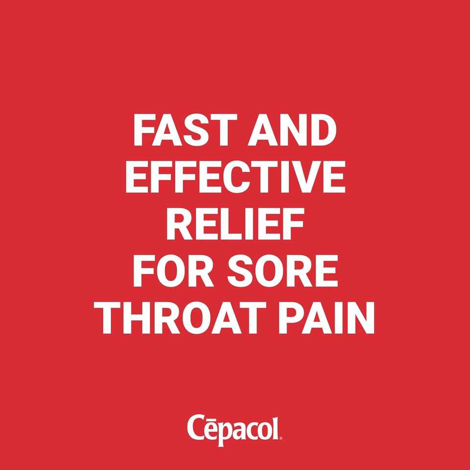 Cepacol Maximum Strength Throat Drop Lozenges, Honey Lemon, 16 Count