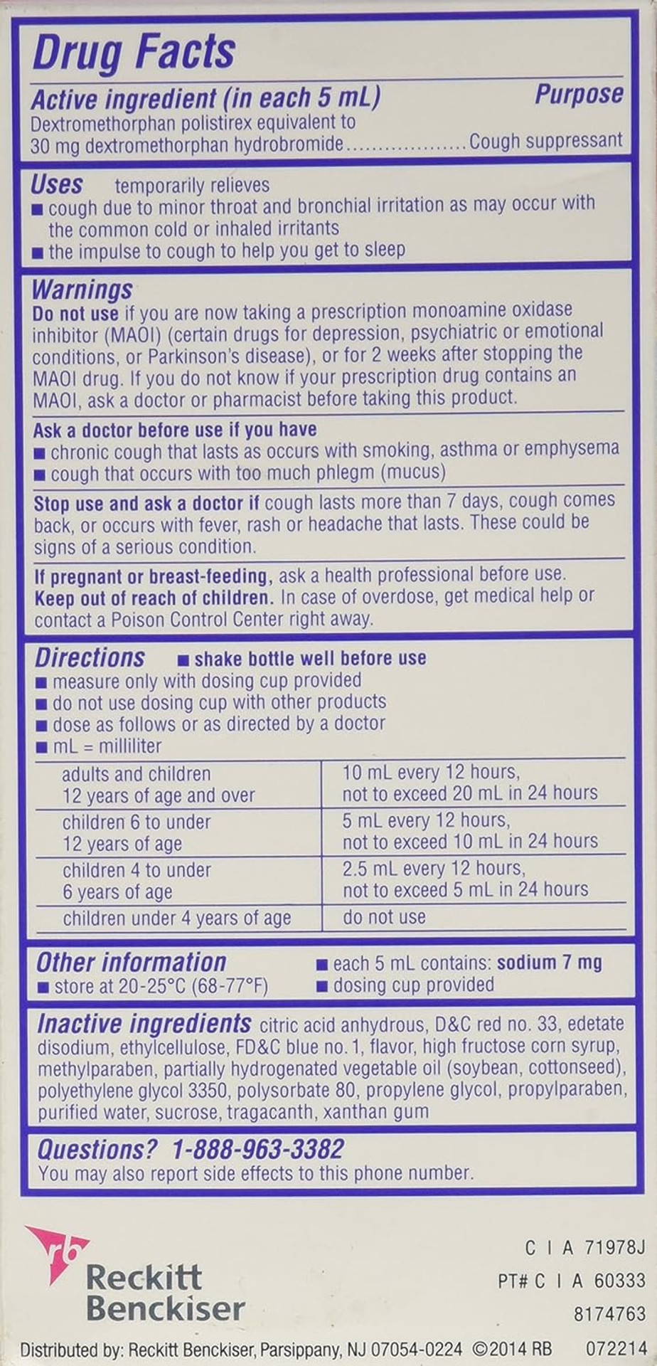 Delsym Children'S 12 Hr Cough Relief Liquid, Grape, 5Oz