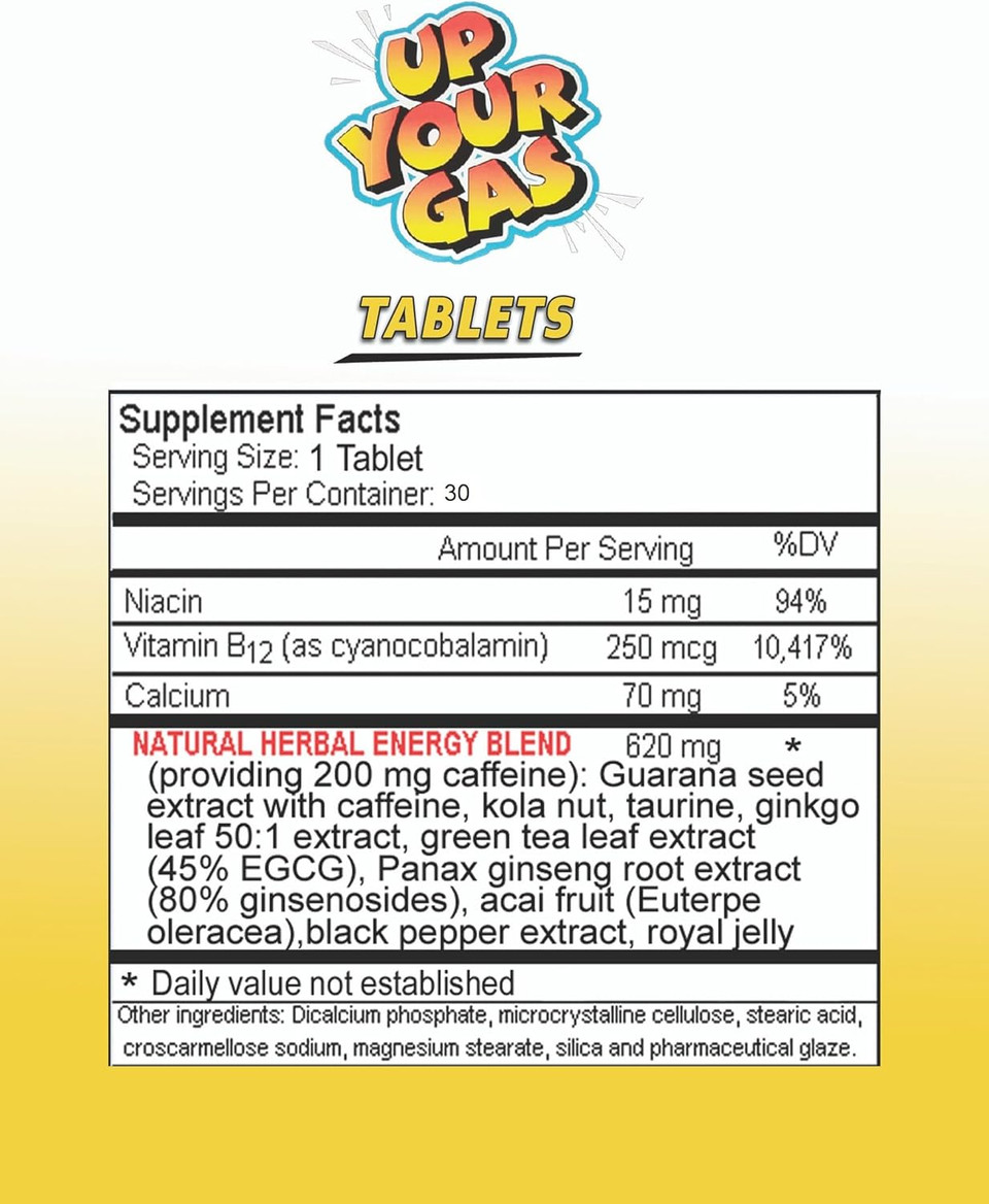 Up Your Gas Ma Huang Free 30Tb, 0.131 Bottle