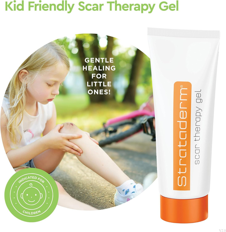 Strataderm Professional Scar Therapy Gel | Old And New Scars From General Surgery, Trauma, Wounds, Burns, Bites, Acne & Skin Disease | Reduces Redness, Discoloration, Discomfort & Itch | 50G (1.75Oz)