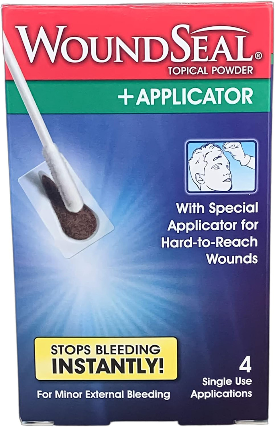 Wound Seal With 4 Applicators And Powders