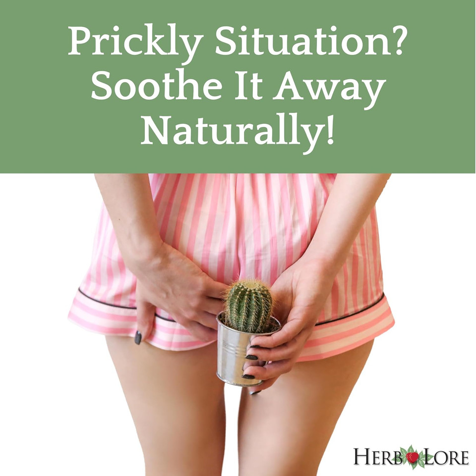 Herb Lore Organic Booty Salve  Natural Soothing Ointment  Herbal Comfort Cream For Sensitive, Delicate Areas And Itching (3.4 Oz)