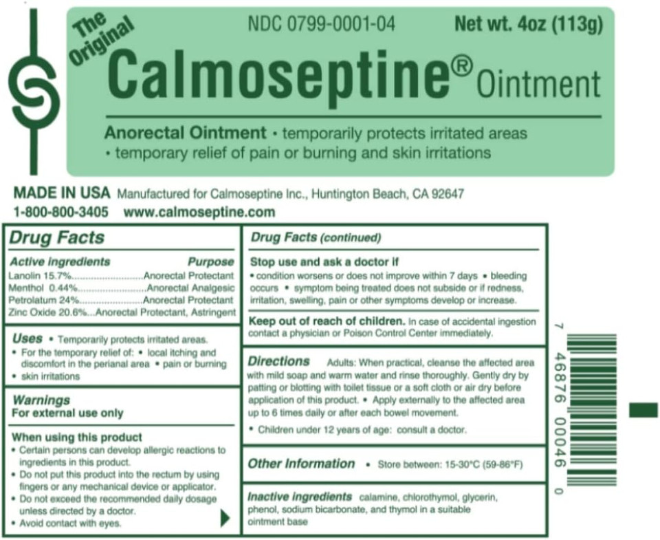 Calmoseptine Ointment (Each) By Calmoseptine