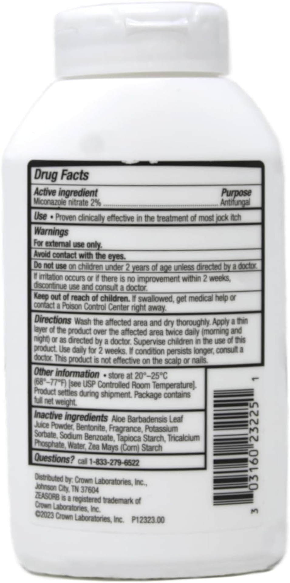 Zeasorb Powder, Jock Itch, 2.5 Ounce (4 Pack)