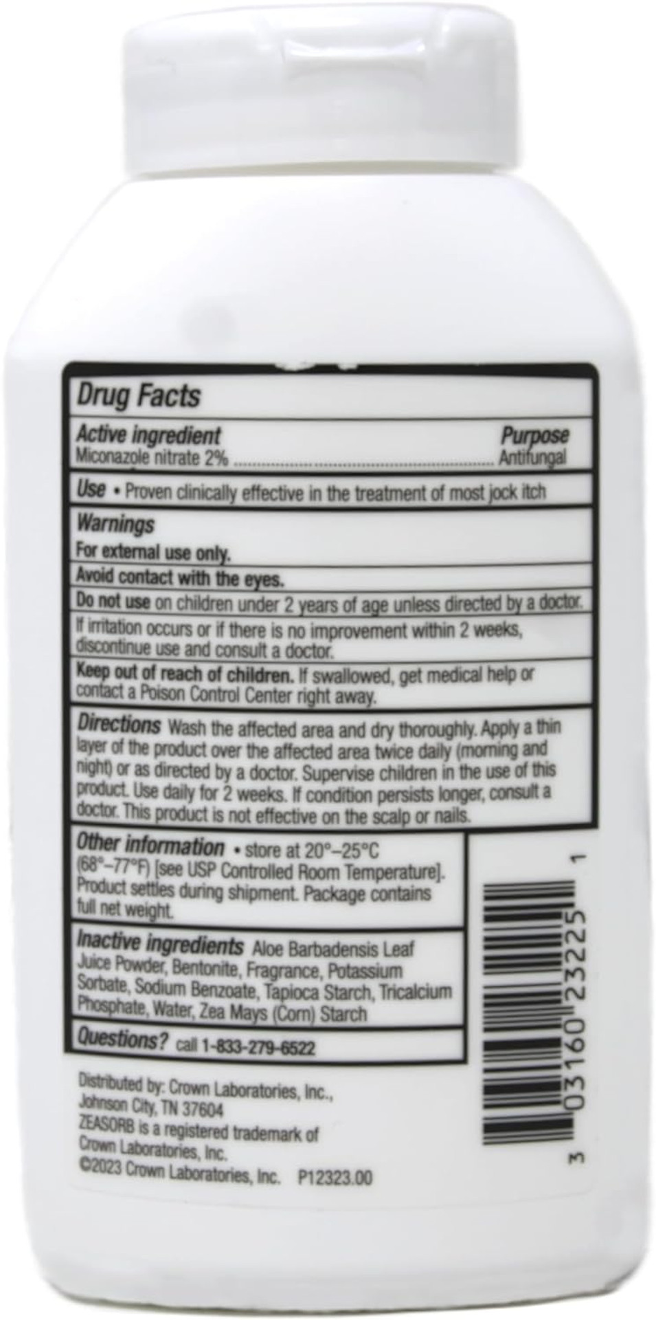 Zeasorb Powder, Jock Itch, 2.5 Ounce (4 Pack)