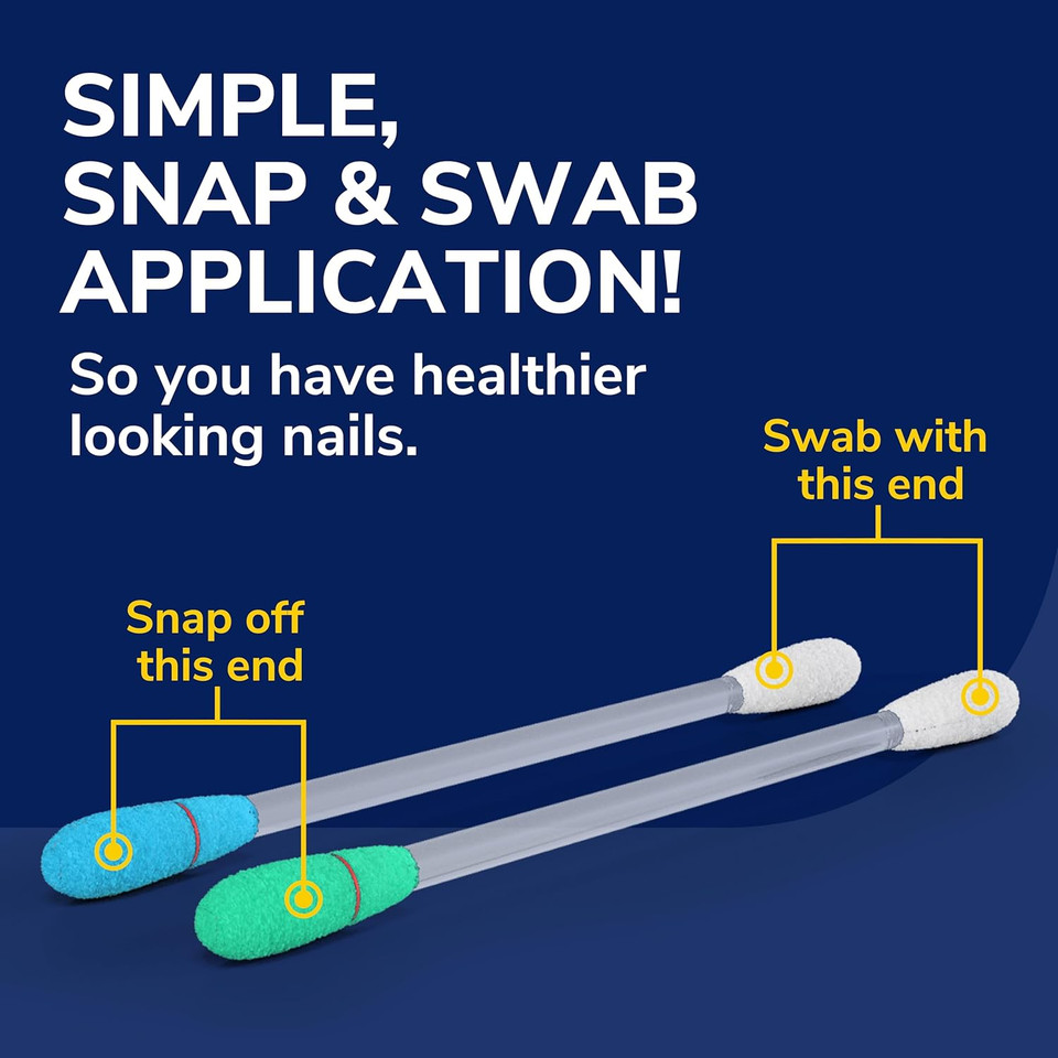 Dr. SchollS Fungal Nail Clear & Cure Swabs, 30 Ct - Nail Treatment With Tolnaftate To Cure & Relieve Athlete'S Foot Fungus Around The Nail + Whitening Swab To Improve Nail Appearance In 2 Days