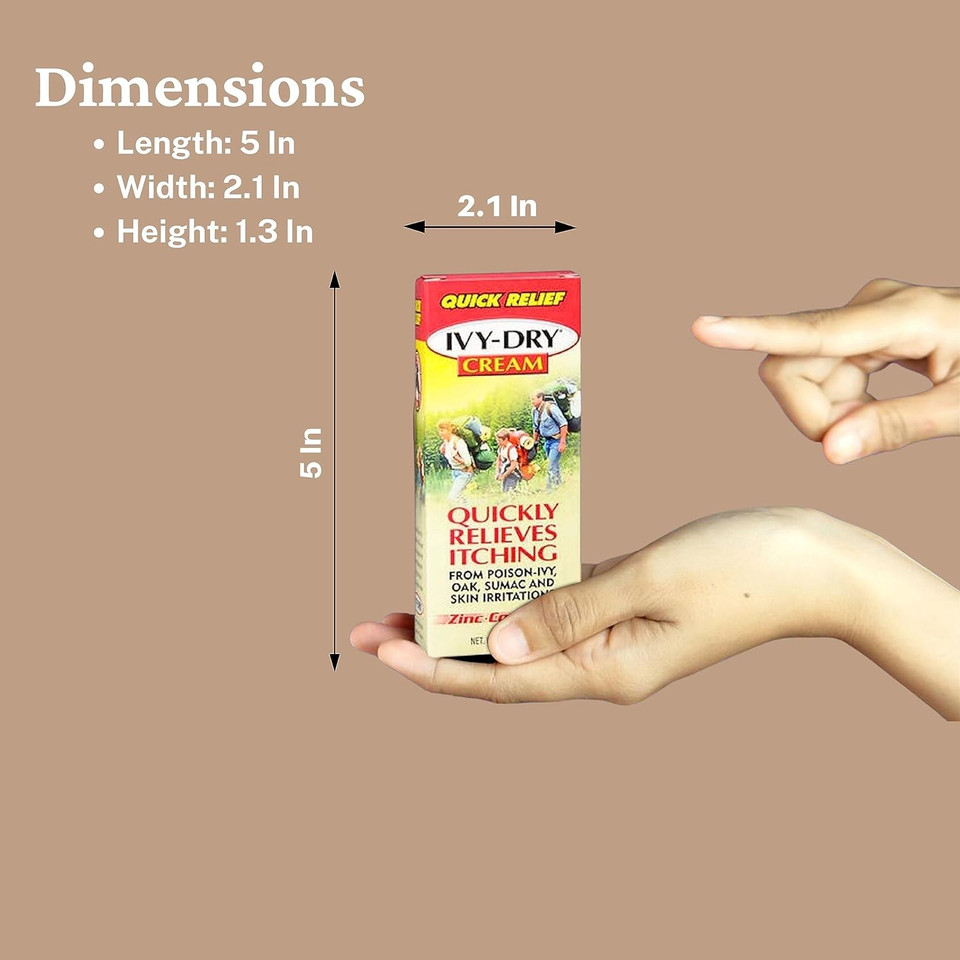 Worldwide Nutrition Bundle - Ivy Dry Anti Itch Cream Extra Strength And Fast Acting Itch Relief From Poison Ivy, Sumac, Skin Irritation And Poison Oak, 1Oz Ivy Block & Multi-Purpose Keychain