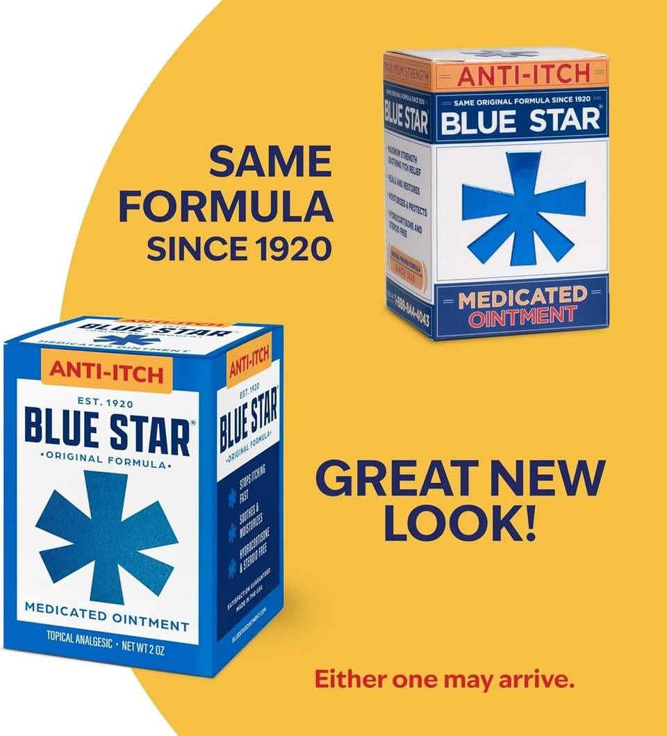 Blue Star Anti-Itch Medicated Ointment 2 Oz (Packof 5) Vjc#Re