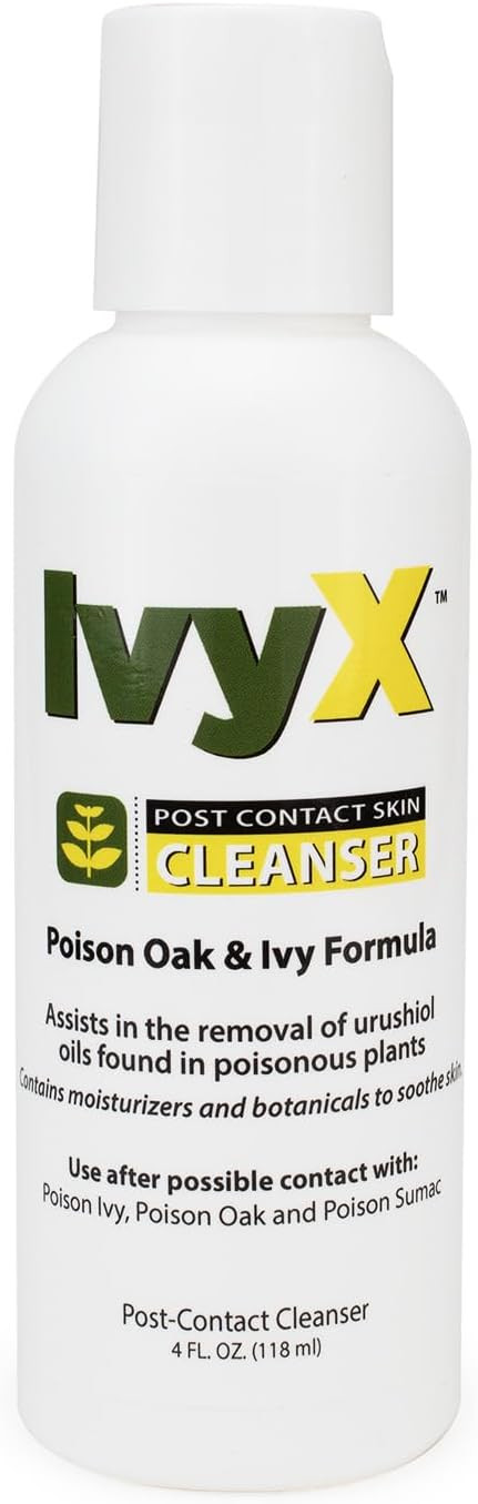 Coretex Ivy X Post-Contact Poison Ivy Cleanser Lotion - 4Oz Bottle Of Usa-Made Treatment Lotion To Remove Itchy Rashes - Also Works On Poison Oak & Sumac Oils