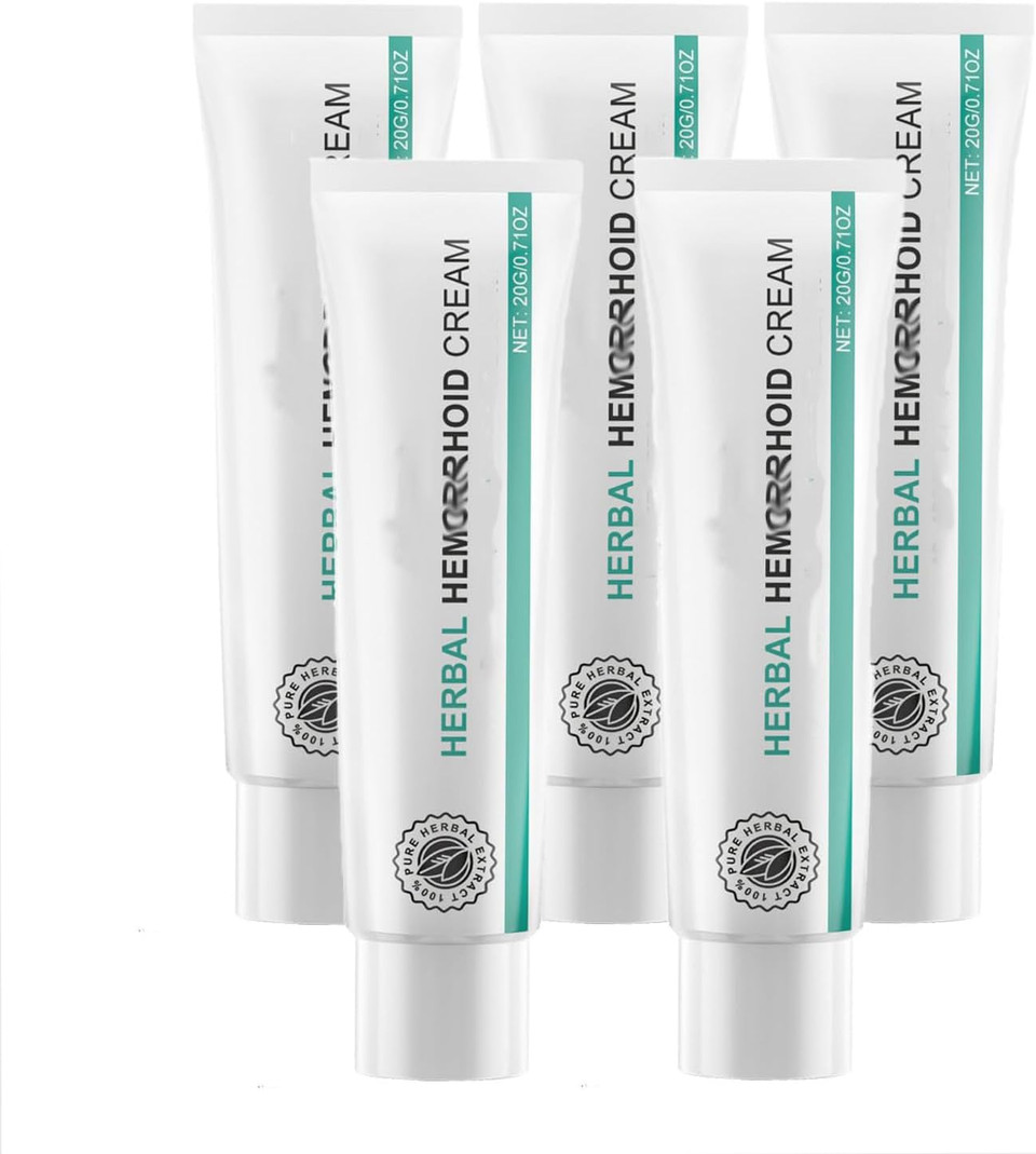 Herbal Hemorrhoids Cream,Hemorrhoid Cream,For Men And Women (5Pcs)