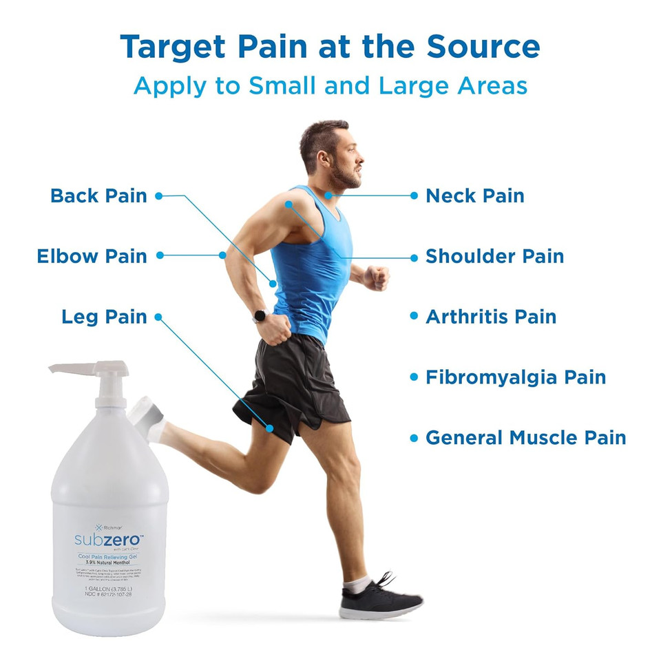 Sub Zero Cooling Pain Relief Gel, 4Oz Tube - Joint Relief And Nerve Pain Relief Cream For Muscle Deep Pain Relief And Arthritis Relief