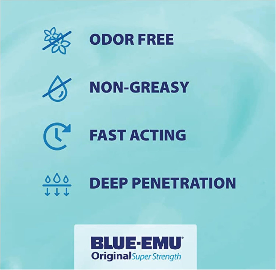 Blue-Emu Original Super Strength Cream, Soothing Muscle & Joint Support, 4 Oz
