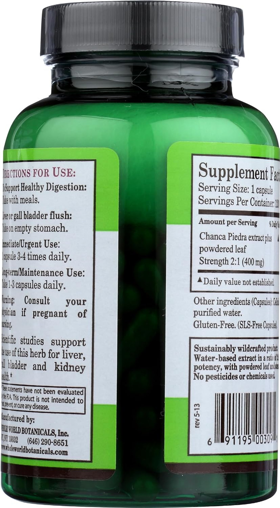 Whole World Botanicals Royal Chanca Piedra (Break-Stone) Liver Gall Bladder Support - 400 Mg - 120 Vegetarian Capsules Whole World Botanicals Royal Chanca Piedra (Break-Stone) Liver Gall Bladder Support - 400 Mg - 120 Vegetarian Capsules