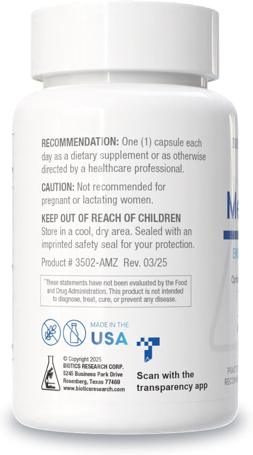 Biotics Research Meda Stim Support Endocrine Function, Nutritional Support For The Thyroid Gland, Healthy T3, T4, Thyroxine Levels, Metabolic Health, Contains Iodine, Selenium, Magnesium, 100 Capsules