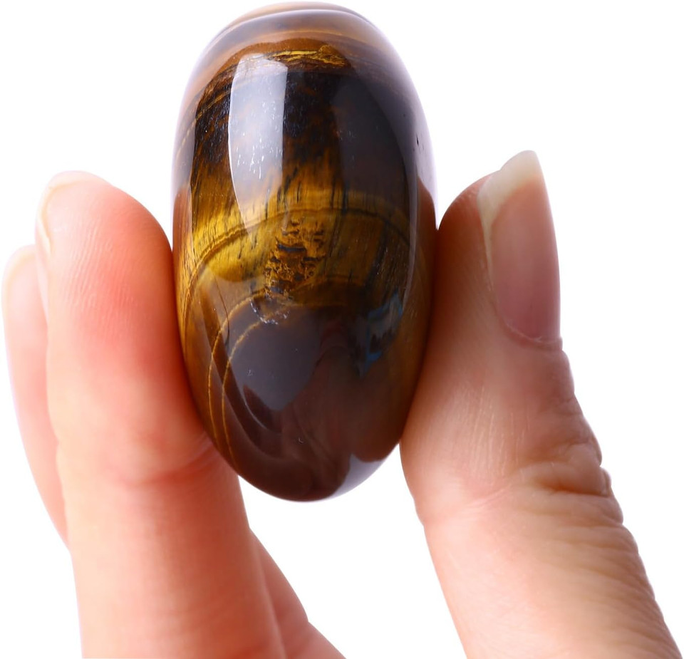 Natural Irregular Banded Agate Pocket Palm Worry Stones,Polished Gemstone For Anxiety Stress Relief Therapy