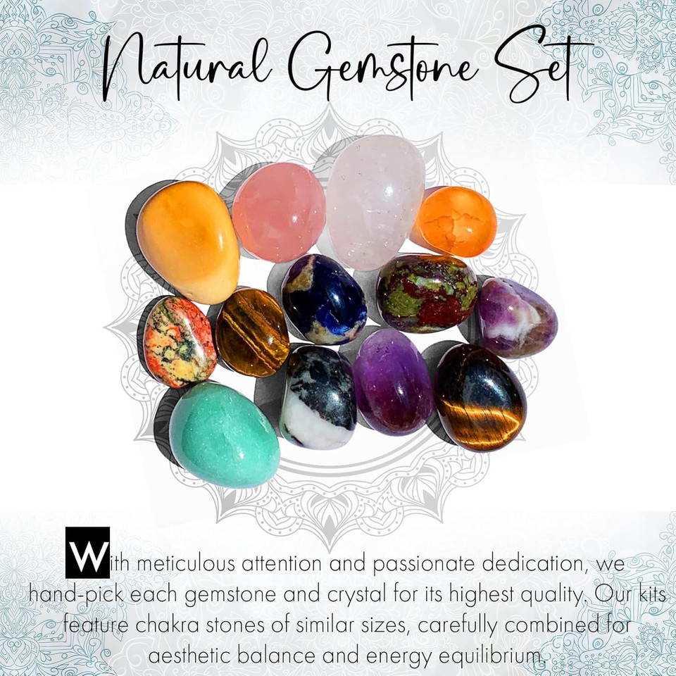 Cool, Calm & Happy Small (10-15Mm) Healing Crystal Stones - Set Of Concern & Worry Relief Polished Stones-Bronzite Amethyst Adventurine Tiger'S Eye Sodalite Jasper & Rose Quartz With Bonus Crystals!