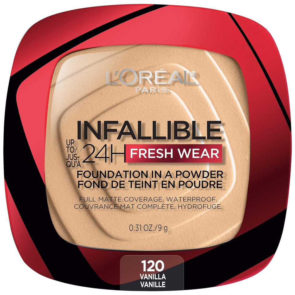 L'Oreal Paris Makeup Infallible Fresh Wear Foundation In A Powder, Up To 24H Wear, Waterproof, Vanilla, 0.31 Ozvanilla L'Oreal Paris Makeup Infallible Fresh Wear Foundation In A Powder, Up To 24H Wear, Waterproof, Vanilla, 0.31 Ozvanilla