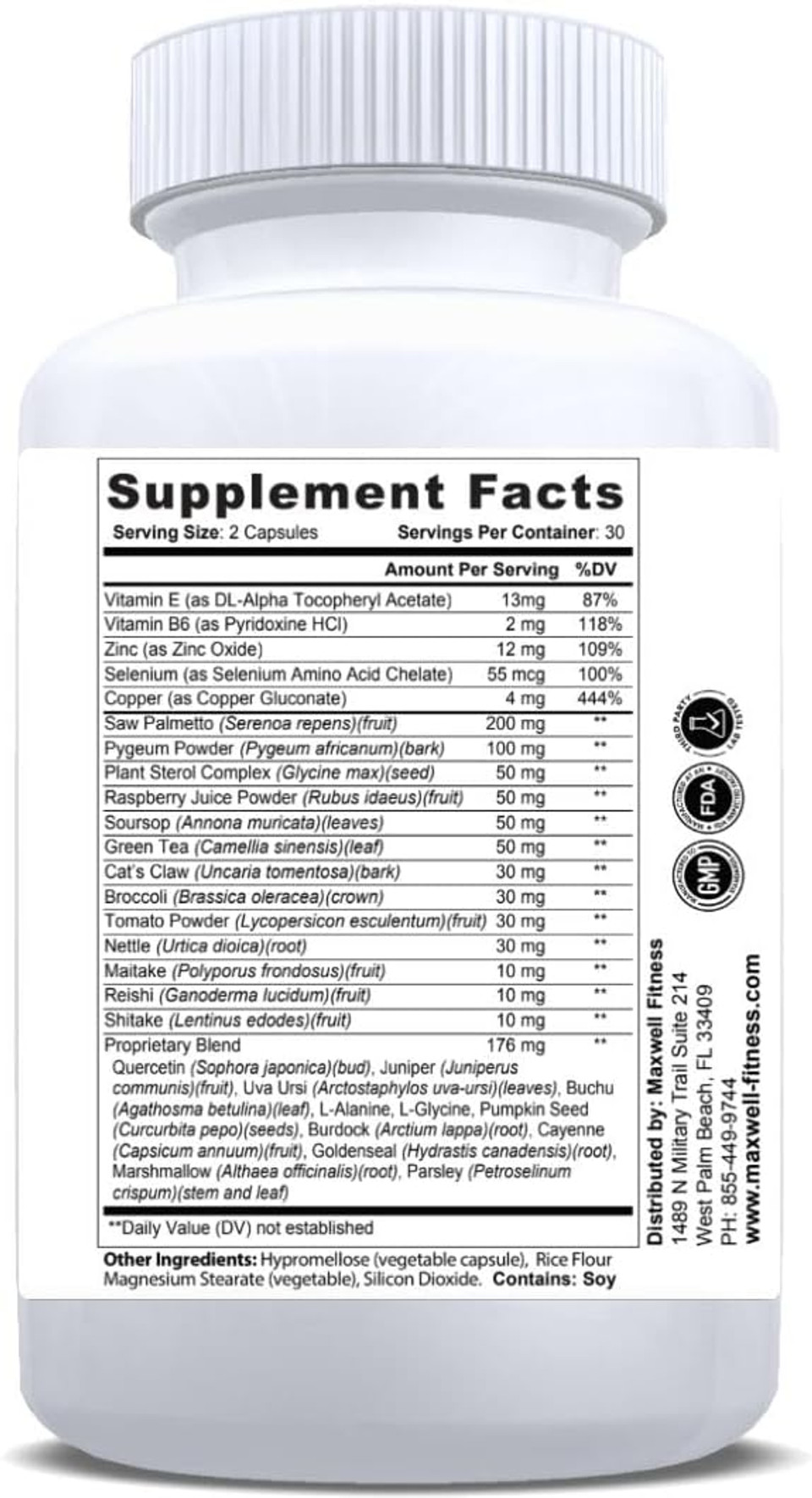 Pureprosta Boost Prostate Support Supplement With Saw Palmetto, Zinc, Pumpkin Seed Herbal Blend Promotes Prostate Health, Urine Flow Support, And Urinary Tract Health - 120 Capsules