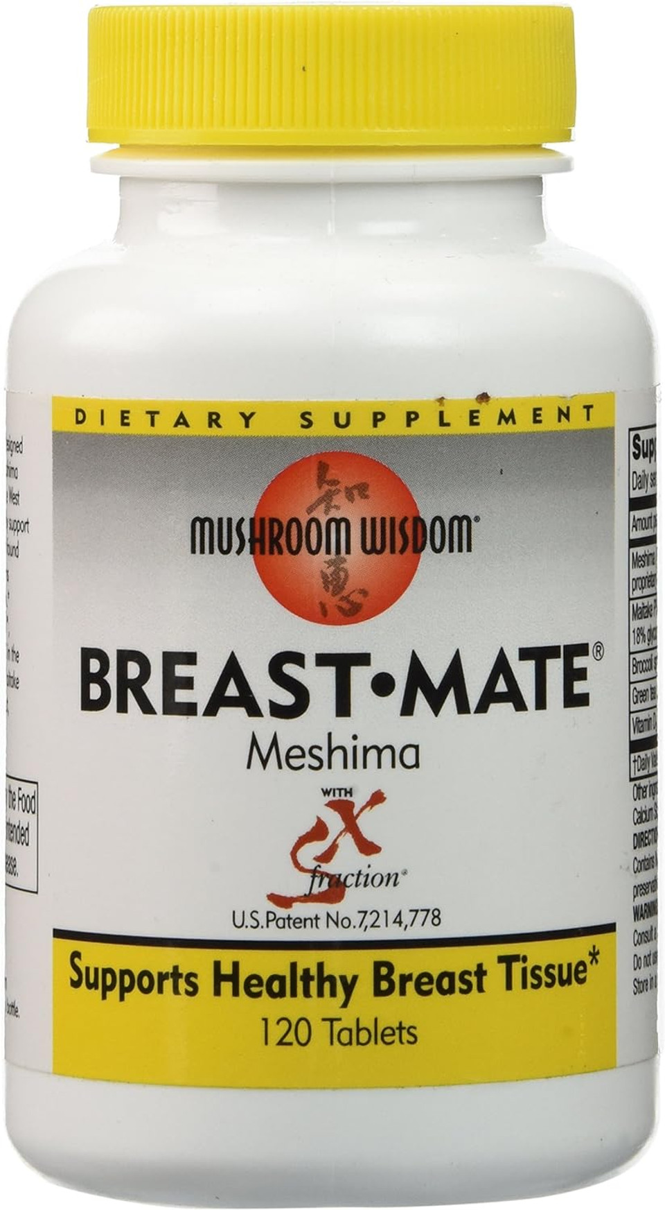Mushroom Wisdom Breast-Mate Vegi-Tablets, 120 Count