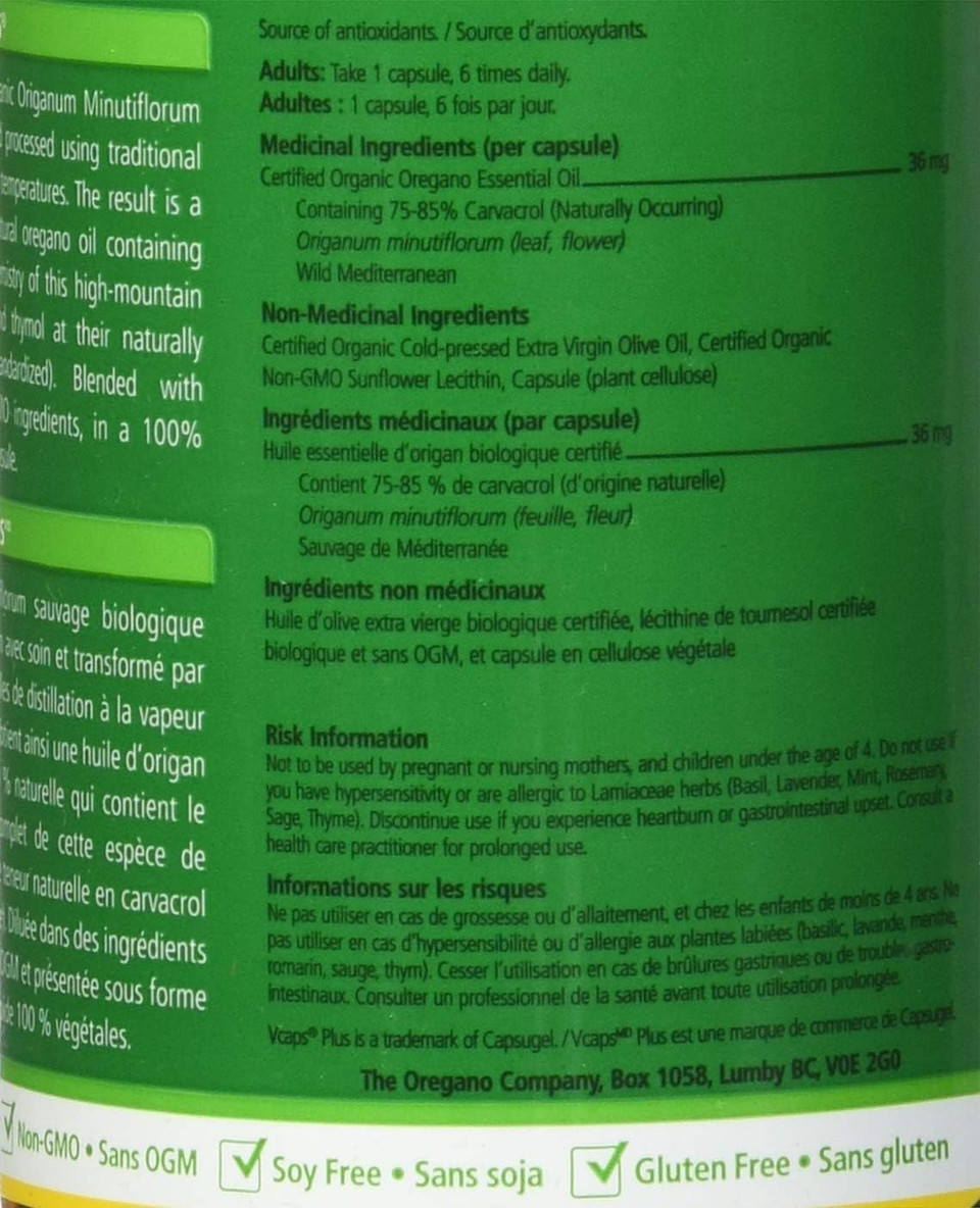 Oregano Oil - 1 Oz / 30Ml, 100% Certified Organic
