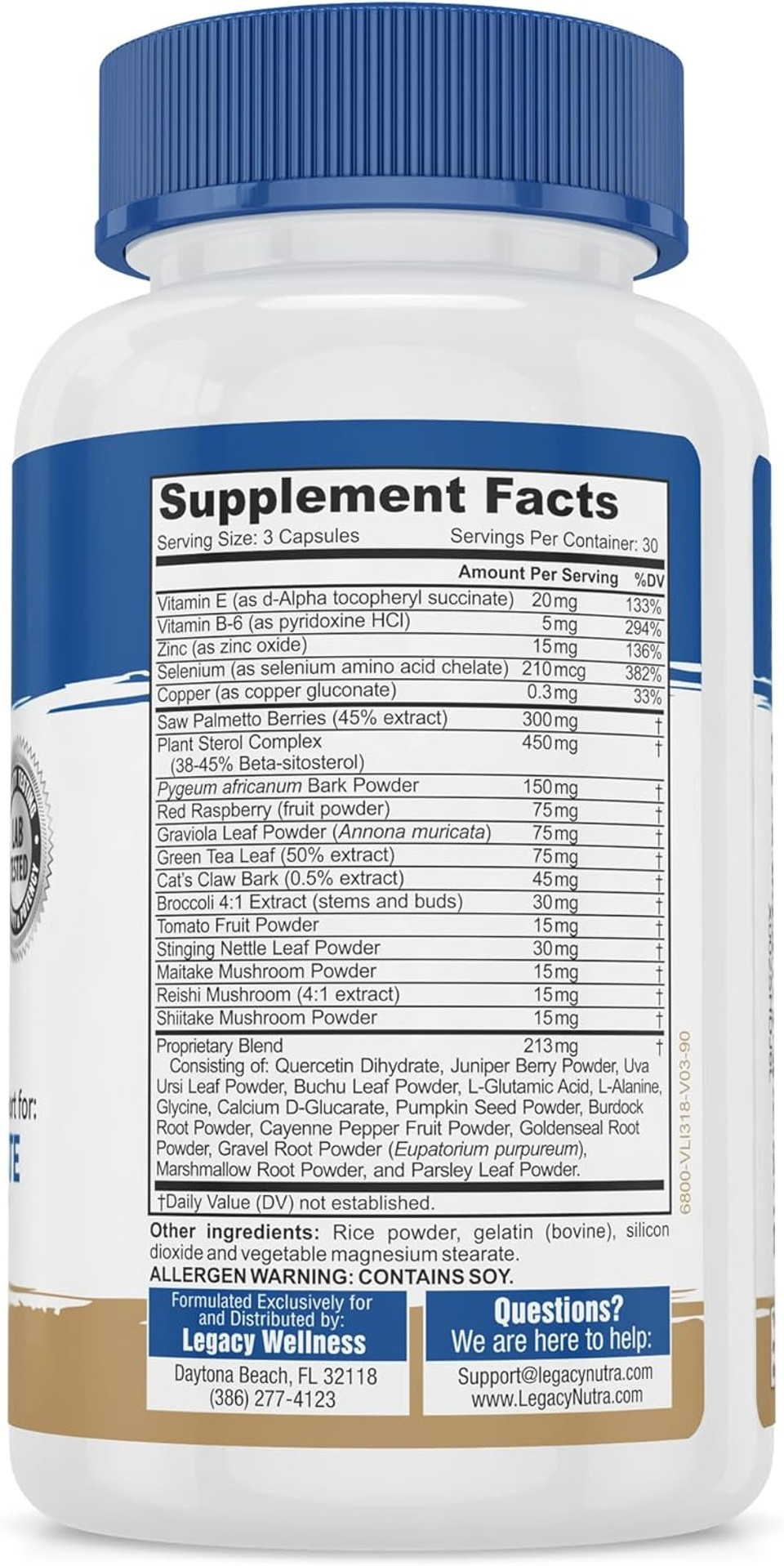 Pro Prostate Health Supplements For Men With Saw Palmetto, Beta Sitosterol + Supports Healthy Urination & Flow, Reduces Urges & Bathroom Trips So You Can Sleep Well + Dht Blocker, 90 Capsules