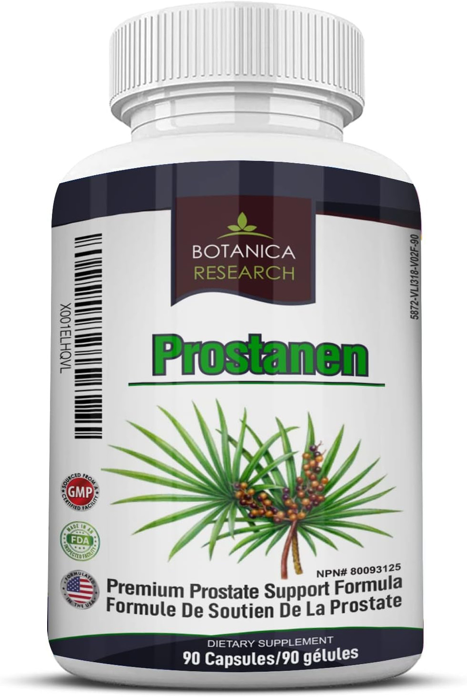 Prostanen: Premium Prostate Support Formula With Endocrine Care Complex With Saw Palmetto Extract Selenium Zinc Cats Claw Graviola Leaf Complete Health Supplement 90 Capsule Pills