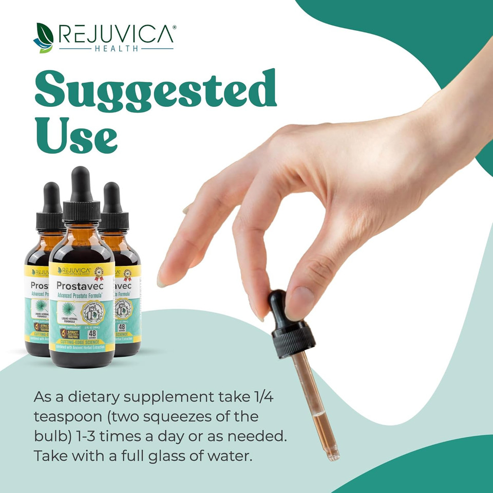 Prostavec Advanced Prostate Support Supplement - Liquid Formula For Faster Absorption With Pygeum, Saw Palmetto, Stinging Nettle + Turmeric & Damiana - Vegan, Non-Gmo - 6 Fl Oz