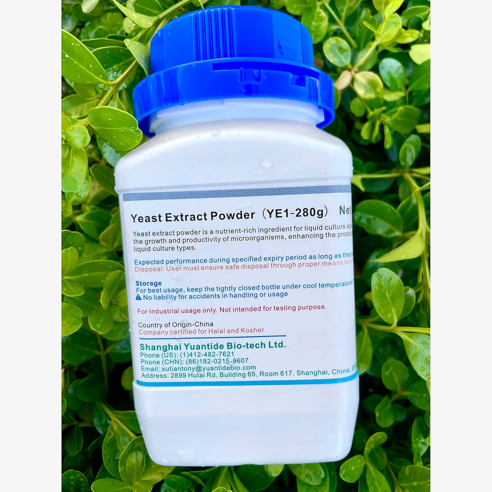 Yuantide Yeast Extract (Yc01) Powder (280G) - Industrial Grade Nutrient For Mycology And Microorganisms