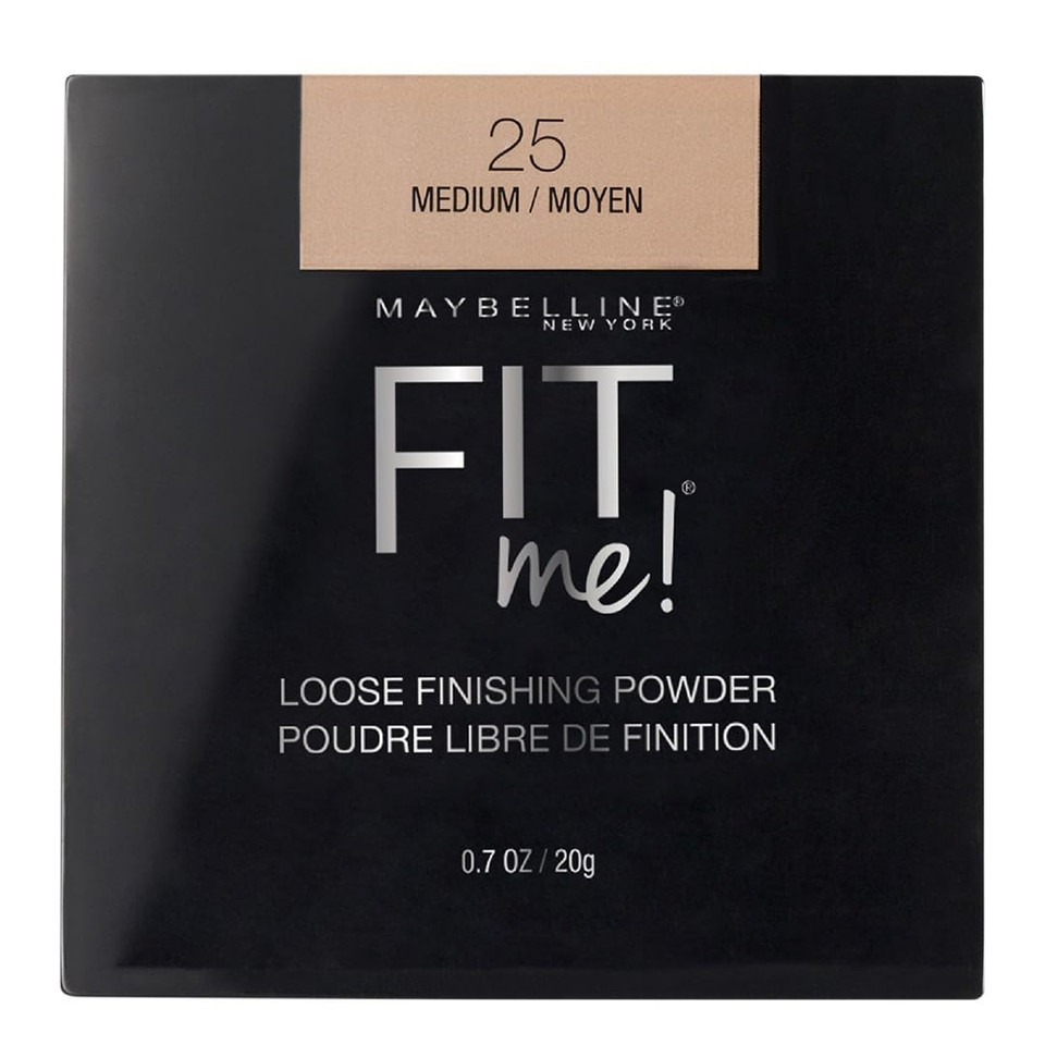 Maybelline Fit Me Loose Setting Powder, Face Powder Makeup & Finishing Powder, Medium, 1 Count25 Medium0.7 Ounce (Pack Of 1)