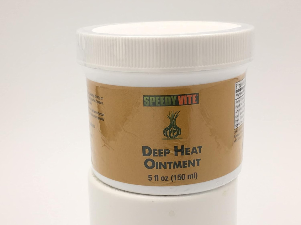 Deep Heat Ointment Speedyvite® 5Oz Cayenne Arnica Menthol Ginger Root St Johns Wort
