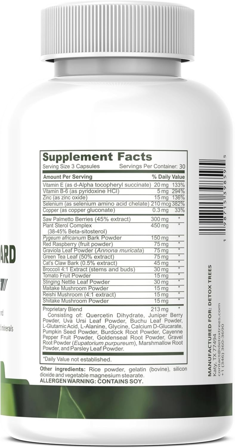 Prostaguard Prostate Supplement - Prostate Supplements For Men With Saw Palmetto Extract, Pygeum Africanum, Beta Sitosterol And Zinc For Prostate Health & Urinary Tract Health